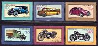 Motor Vehicles - Mint Set of 6 Poland, 1987